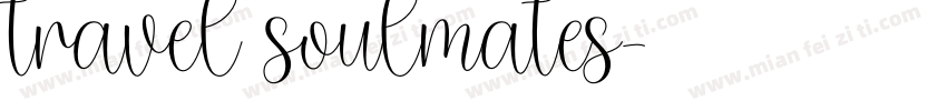 travel soulmates字体转换